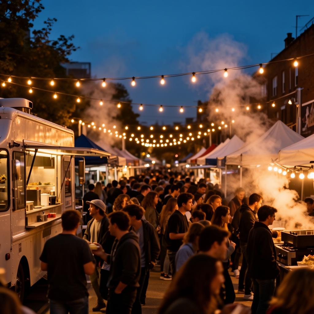 Food vendors at the festival